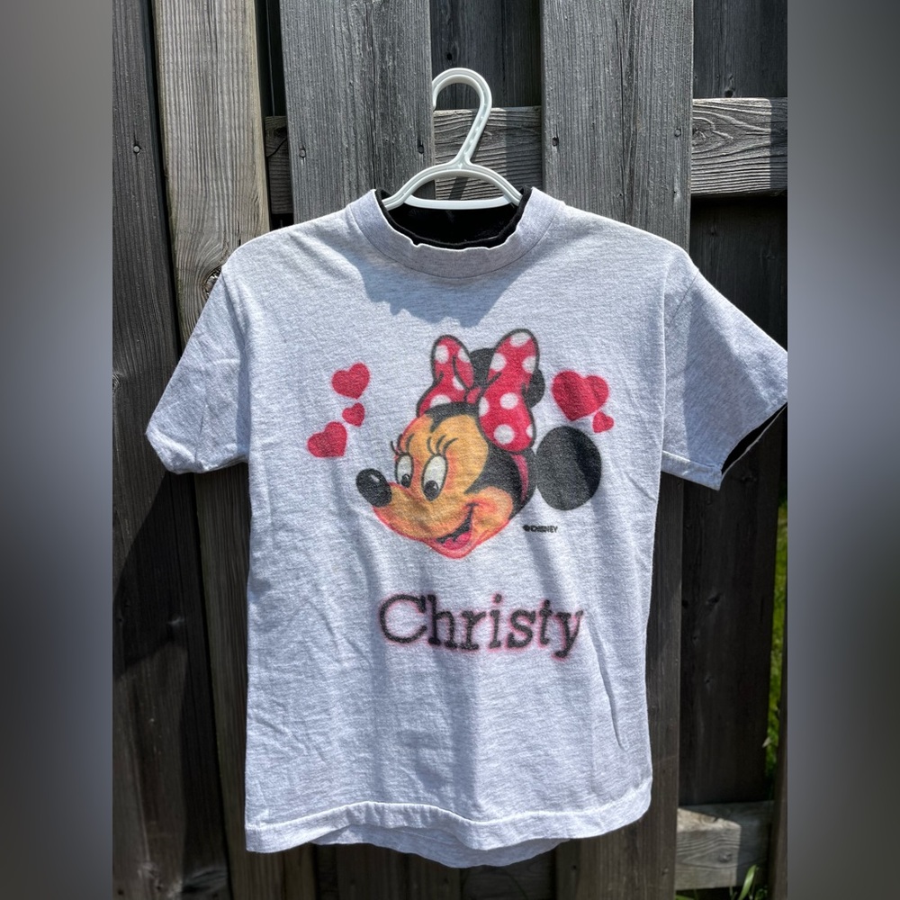 Airbrushed Minnie Mouse tee